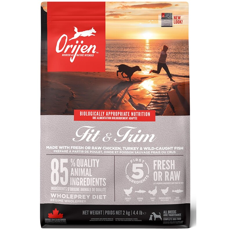 Karma dla psa ORIJEN Fit & Trim Drób z jajkami i rybą 2 kg