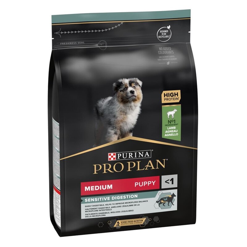 Karma dla psa PURINA Pro Plan Medium Puppy Sensitive Jagnięcina 12 kg