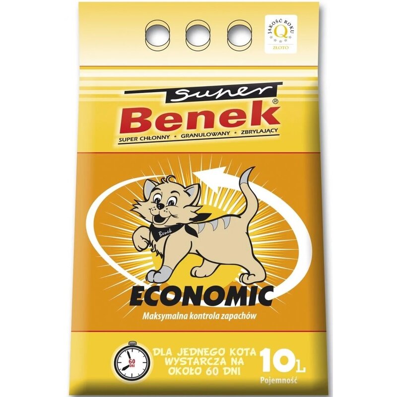 Żwirek dla kota SUPER BENEK Economic 10 L