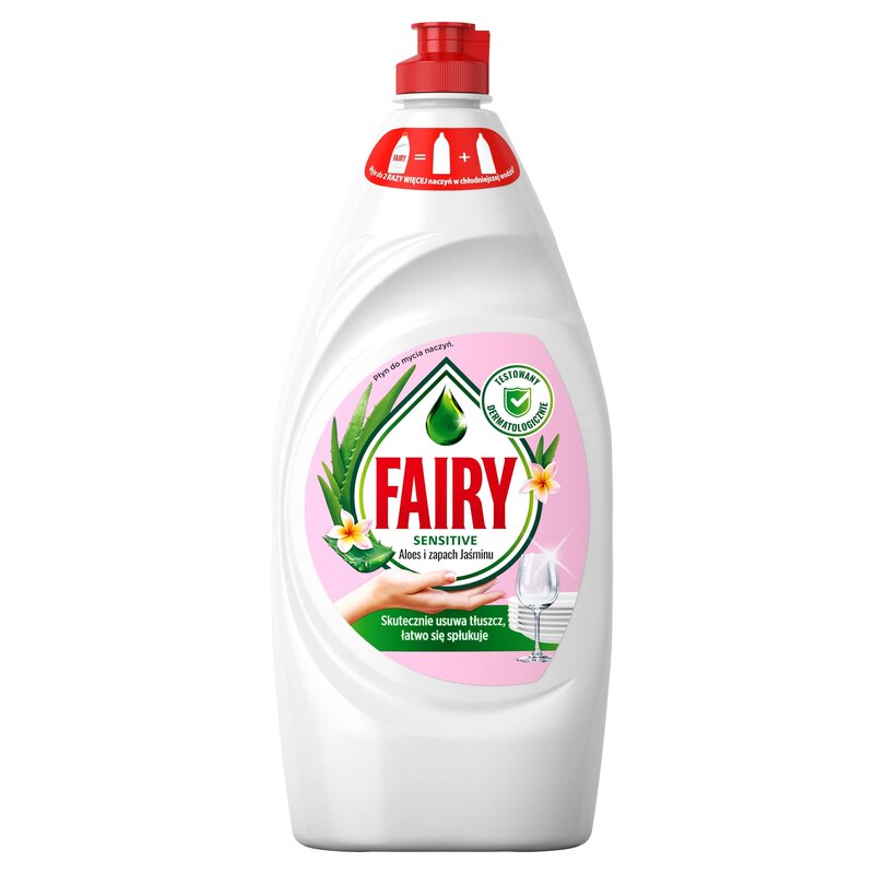 Płyn do mycia naczyń FAIRY Sensitive Aloes & Jaśmin 900 ml