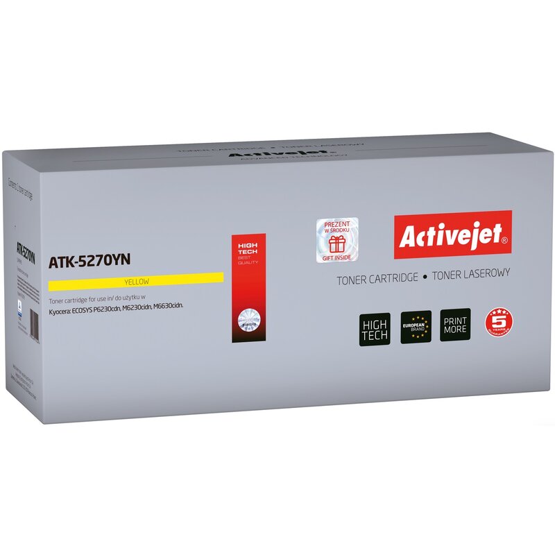 ActiveJet ATK-5270YN (zamiennik TK-5270Y) Żółty