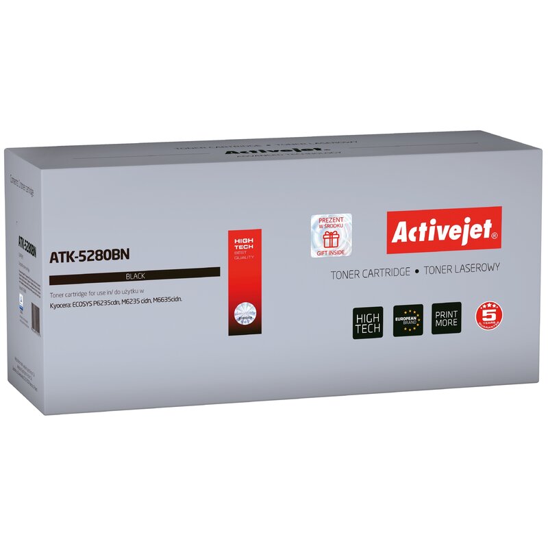 Activejet ATK-5280BN Toner do drukarki Kyocera, Zamiennik Kyocera TK-5280K; Supreme; 13000 stron; Czarny.