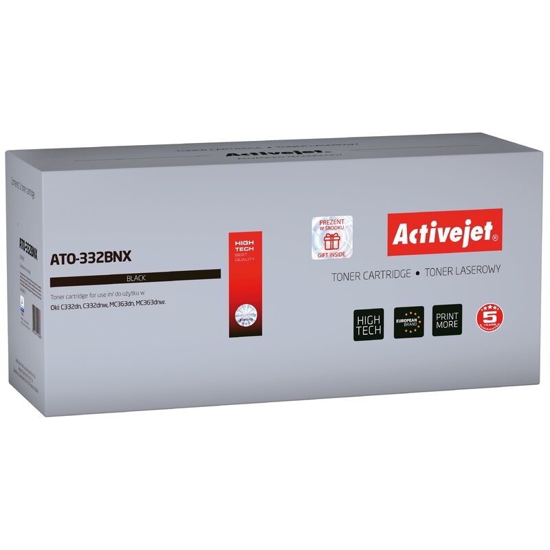 Activejet ATO-332BNX Toner do drukarki OKI, Zamiennik OKI 46508712; Supreme; 3500 stron; Czarny.