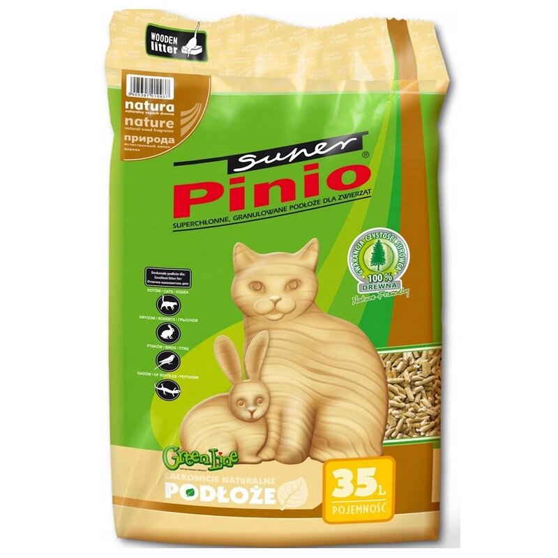 Żwirek dla kota SUPER PINIO Naturalny 35 L