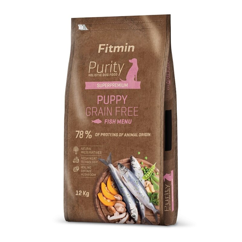 Karma dla psa FITMIN Purity Puppy Śledź morski z jagnięciną 12 kg
