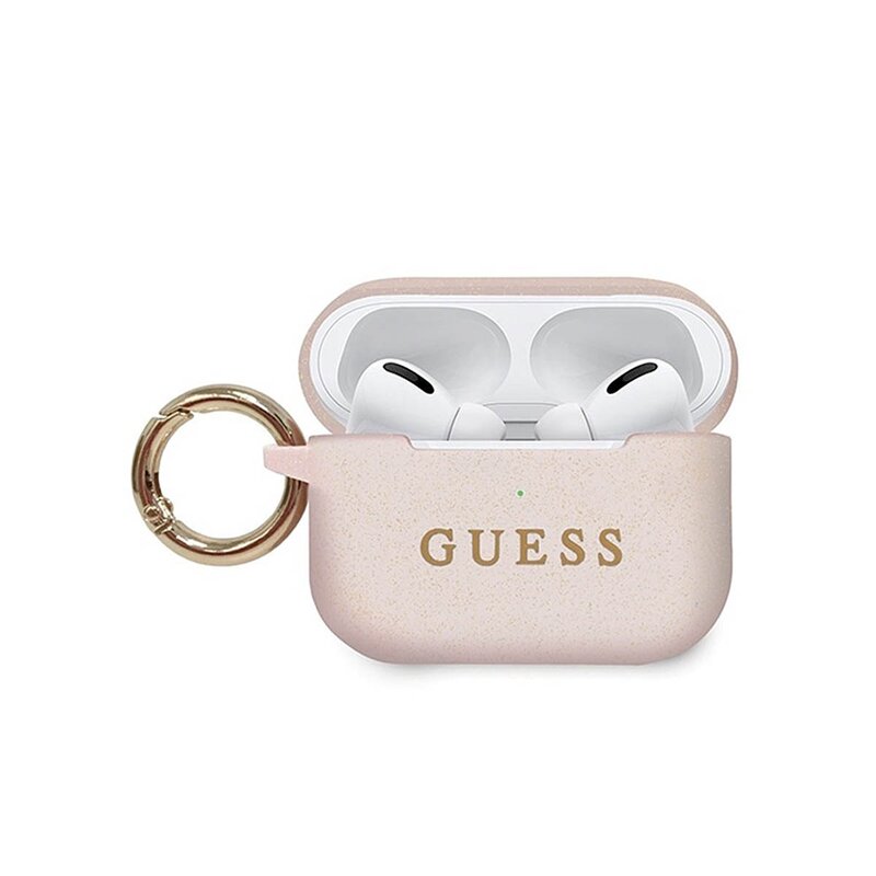 Etui na słuchawki GUESS Silicone do Apple Airpods Pro Jasnoróżowy