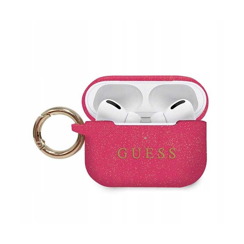 Etui na słuchawki GUESS Silicone Fuksja