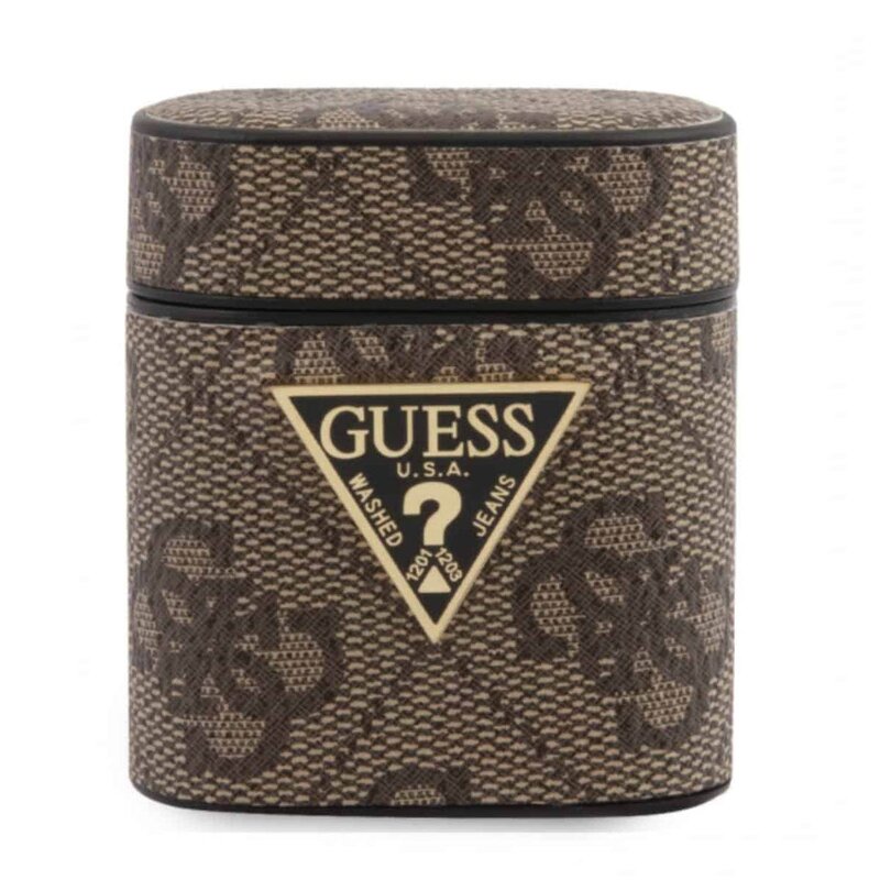 Etui na słuchawki GUESS 4G Collection Brązowy