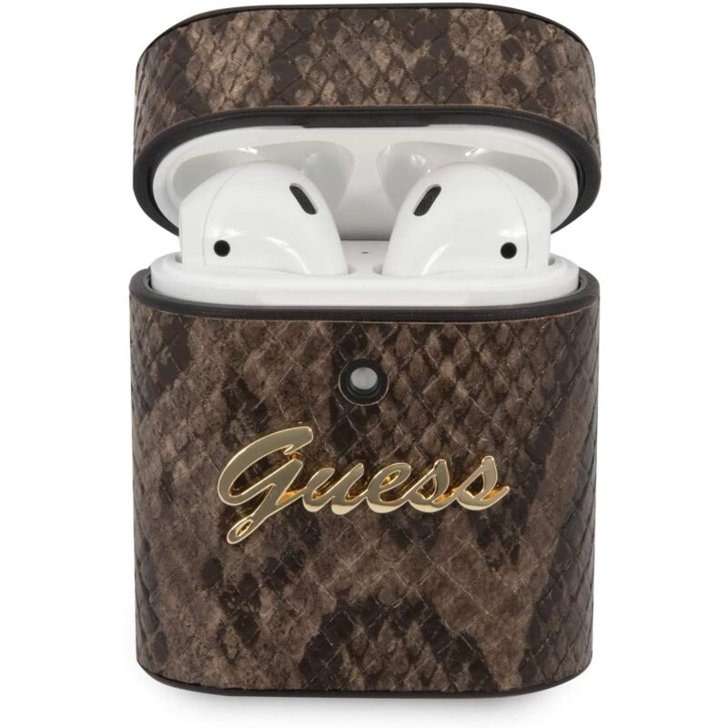 Etui na słuchawki GUESS Python Collection Brązowy