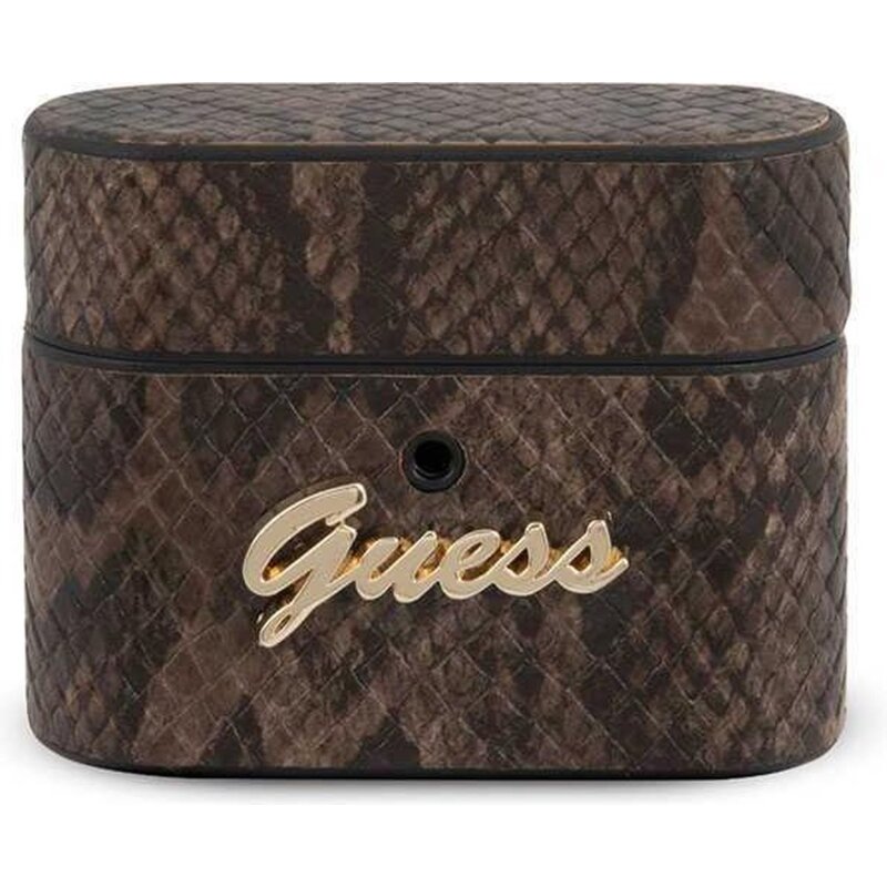 Etui na słuchawki GUESS Python Collection Brązowy