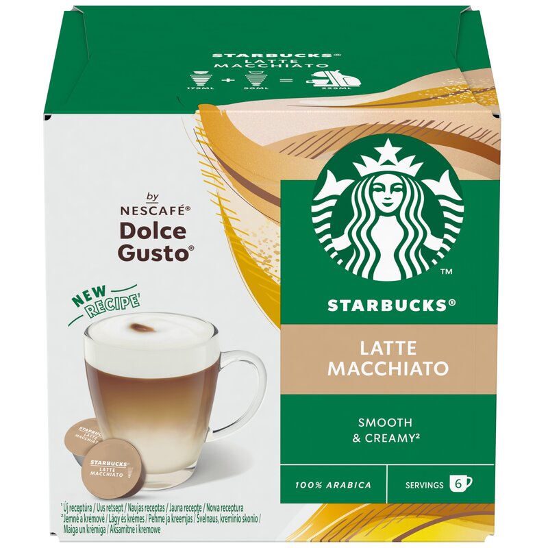 Kapsułki STARBUCKS Latte Maccchiato do ekspresu Nescafe Dolce Gusto