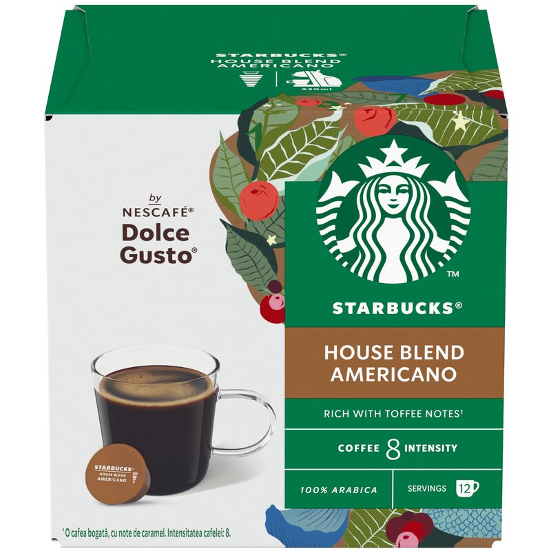 Kapsułki STARBUCKS House Blend Americano do ekspresu Nescafe Dolce Gusto