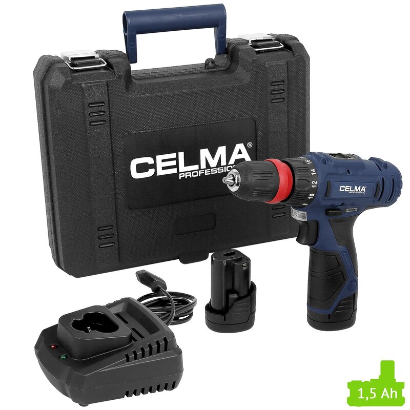 Wiertarko-wkrętarka CELMA PRO WAK-Li 12GEO zestaw akumulatorów