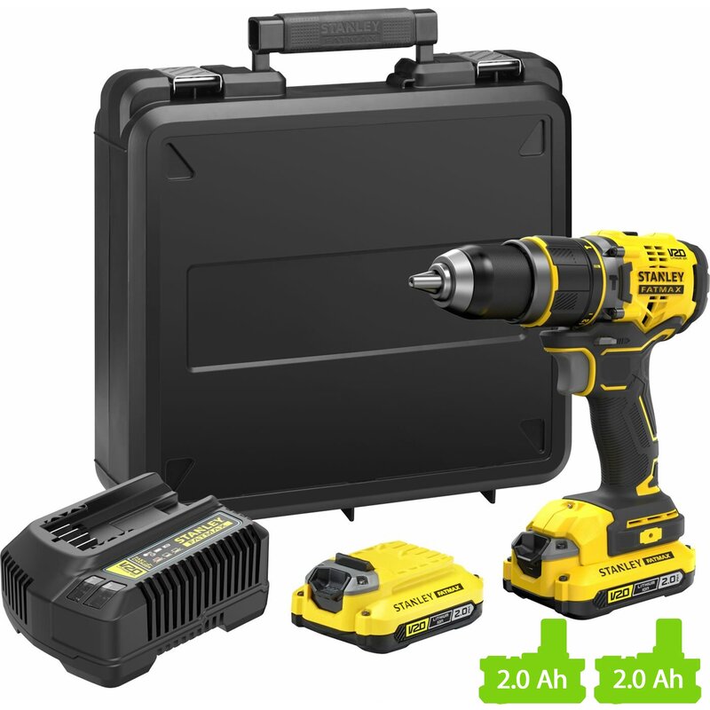 Wiertarko-wkrętarka STANLEY FATMAX SFMCD721D2K-QW zestaw akumulatorów