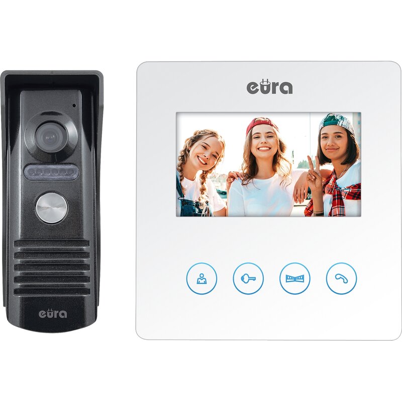 Wideodomofon EURA Atira VDP-52A3 Biały