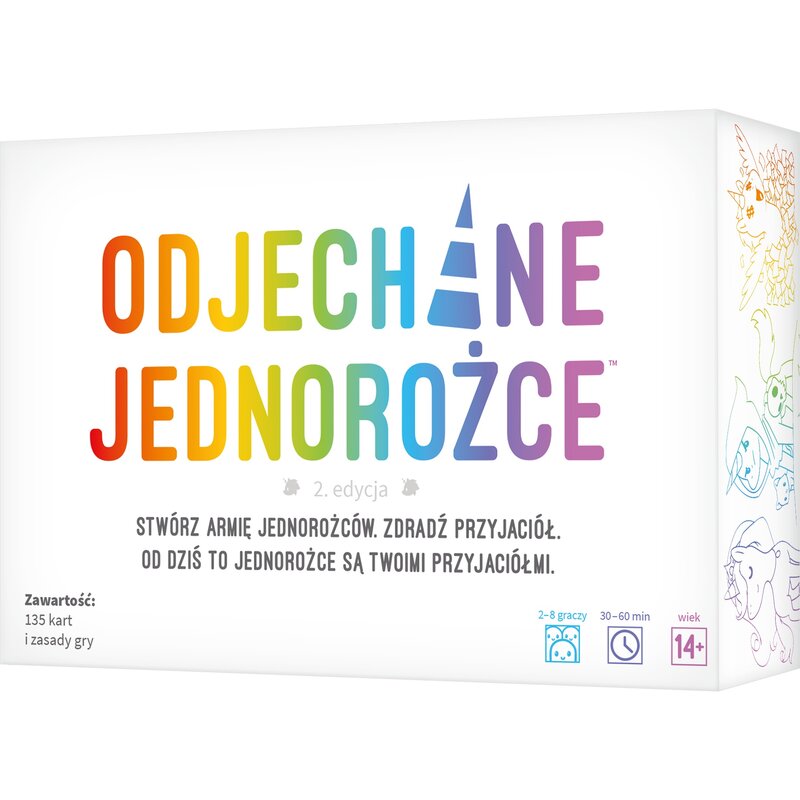 Gra karciana REBEL Odjechane Jednorożce