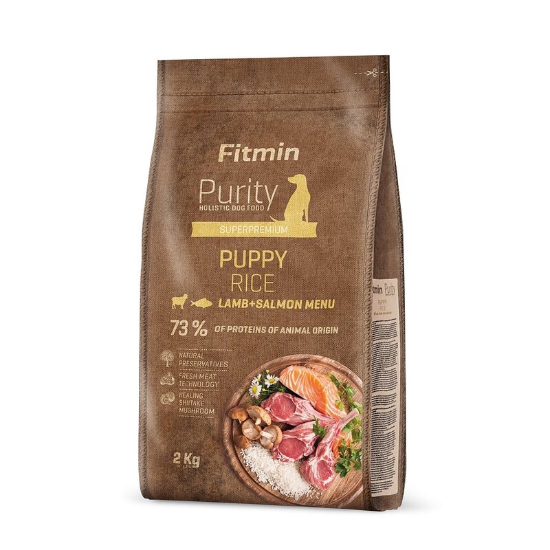 Karma dla psa FITMIN Purity Puppy Jagnięcina z łososiem 2 kg