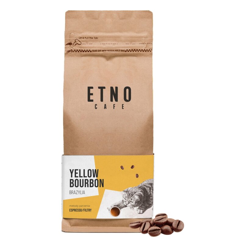 Kawa ziarnista ETNO CAFE Yellow Bourbon Arabica 1 kg