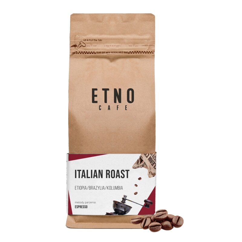 Kawa ziarnista ETNO CAFE Italian Roast Arabica 1 kg