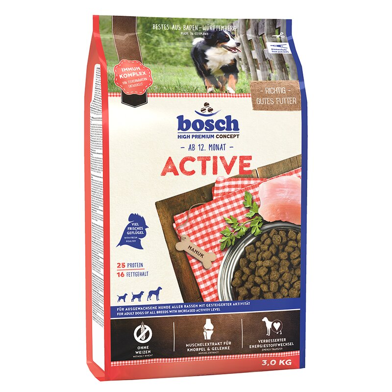 Karma dla psa BOSCH Active Kurczak 3 kg