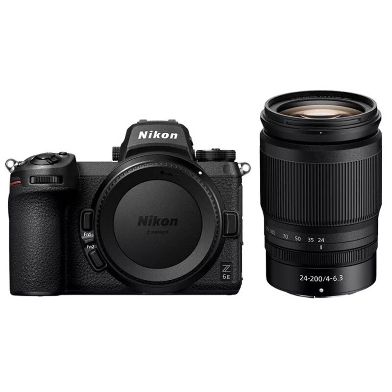 Aparat bezlusterkowy NIKON Z6 II + Obiektyw Nikkor Z 24-200mm f/4-6.3, Full Frame, 24.3Mpix, UHD 4K30p, Dual EXPEED 6