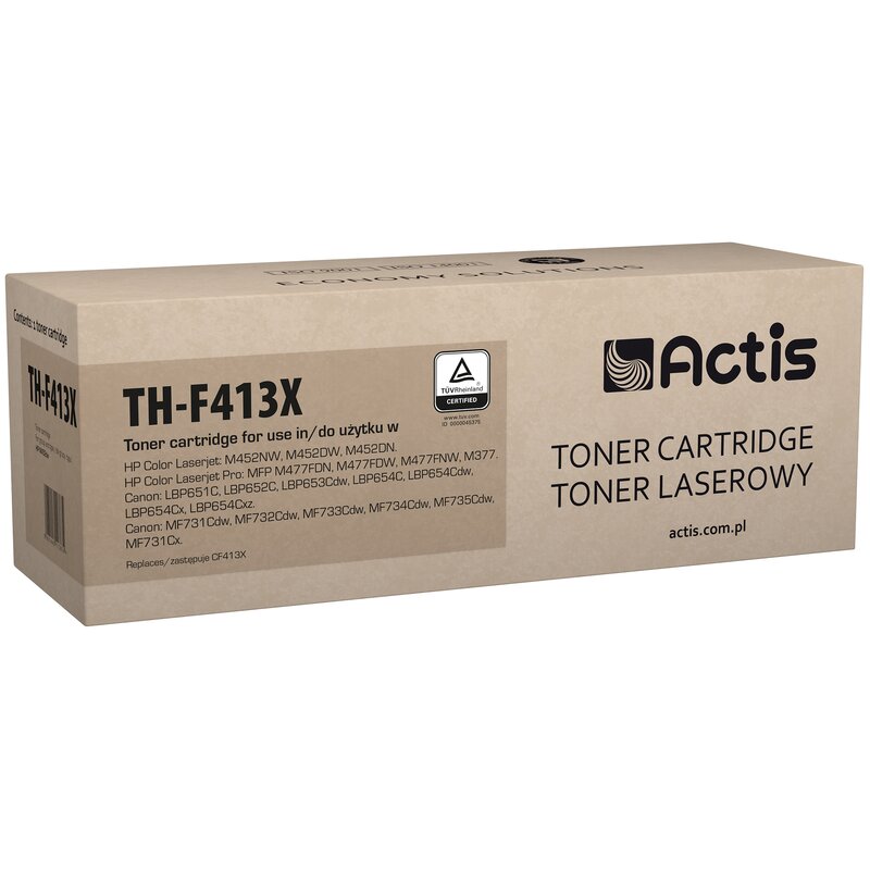 Actis TH-F413X Toner do drukarki HP, Zamiennik HP 410X CF413X; Canon CRG 046H M 1252C002; Standard; 5000 stron; purpurowy.