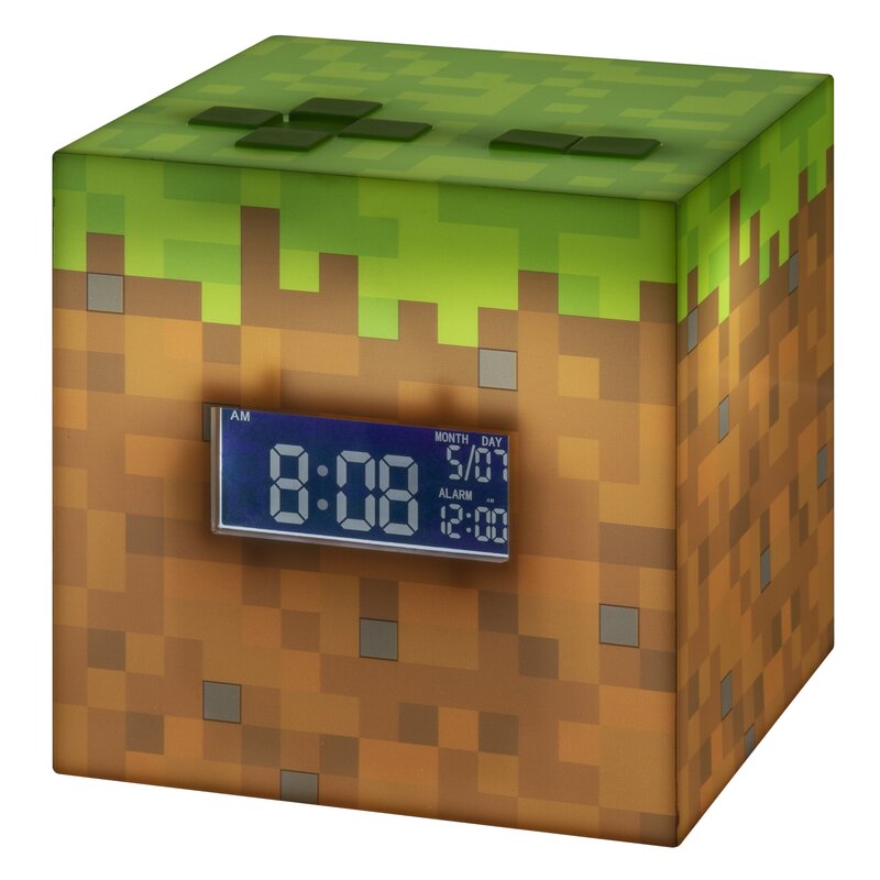 Lampka z budzikiem PALADONE Minecraft