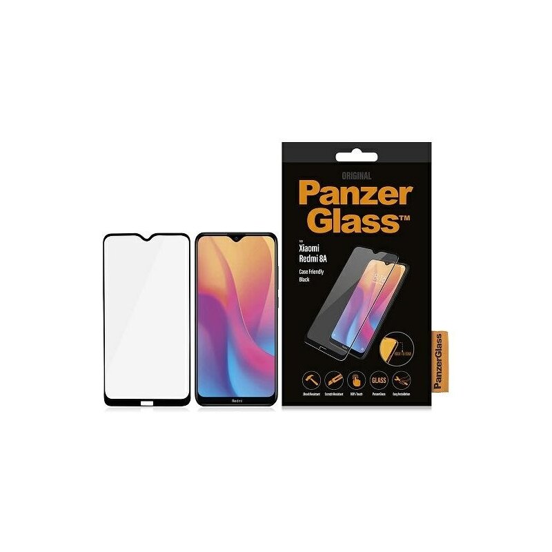 Szkło hartowane PANZERGLASS Case Friendly do Xiaomi Redmi 8A Czarny