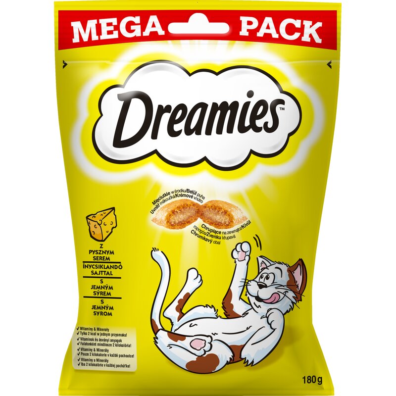 Przysmak dla kota DREAMIES Żółty ser 180 g