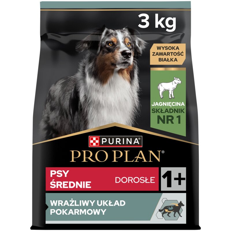 Karma dla psa PURINA Pro Plan Medium Sensitive Digestion Jagnięcina 3 kg