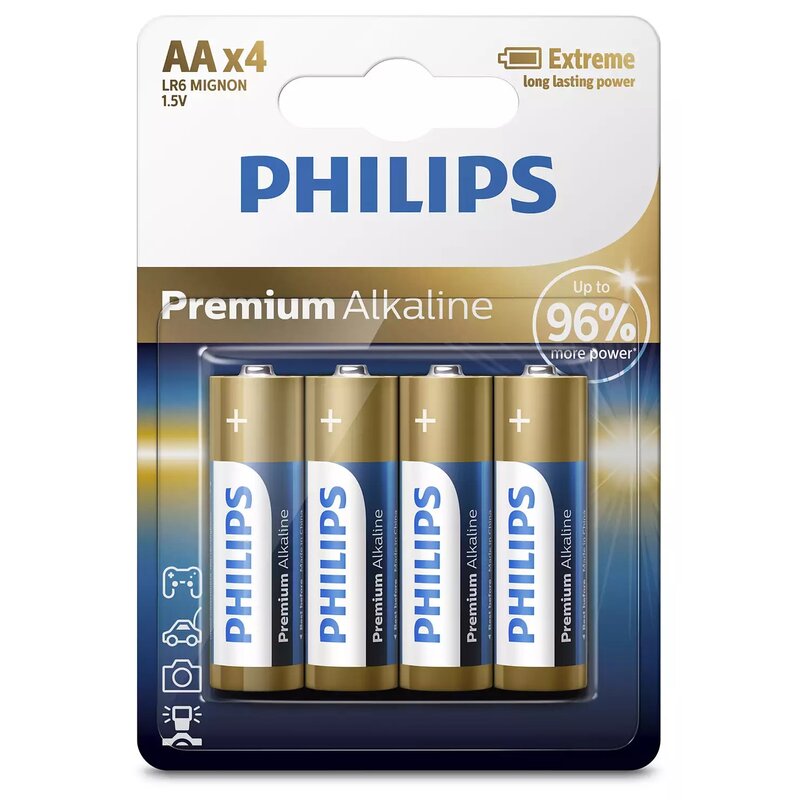 Baterie AA LR6 PHILIPS (4 szt.)