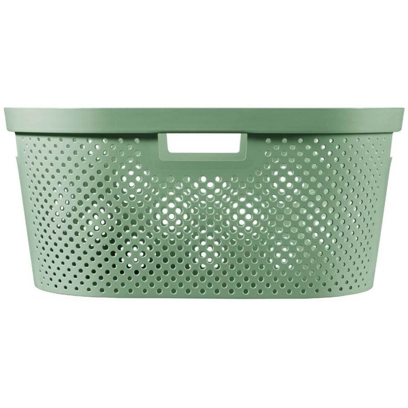 Kosz na pranie CURVER Infinity Recycled 40L Zielony