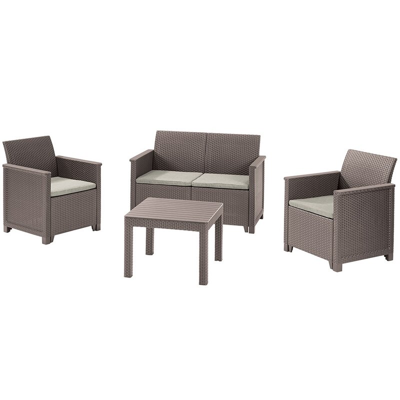 Zestaw mebli ogrodowych KETER Emma 246157 Cappuccino