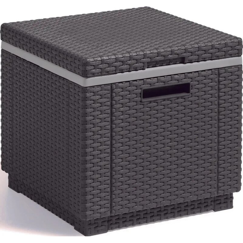 Pufa ogrodowa KETER Ice Cube 213828 Grafitowy