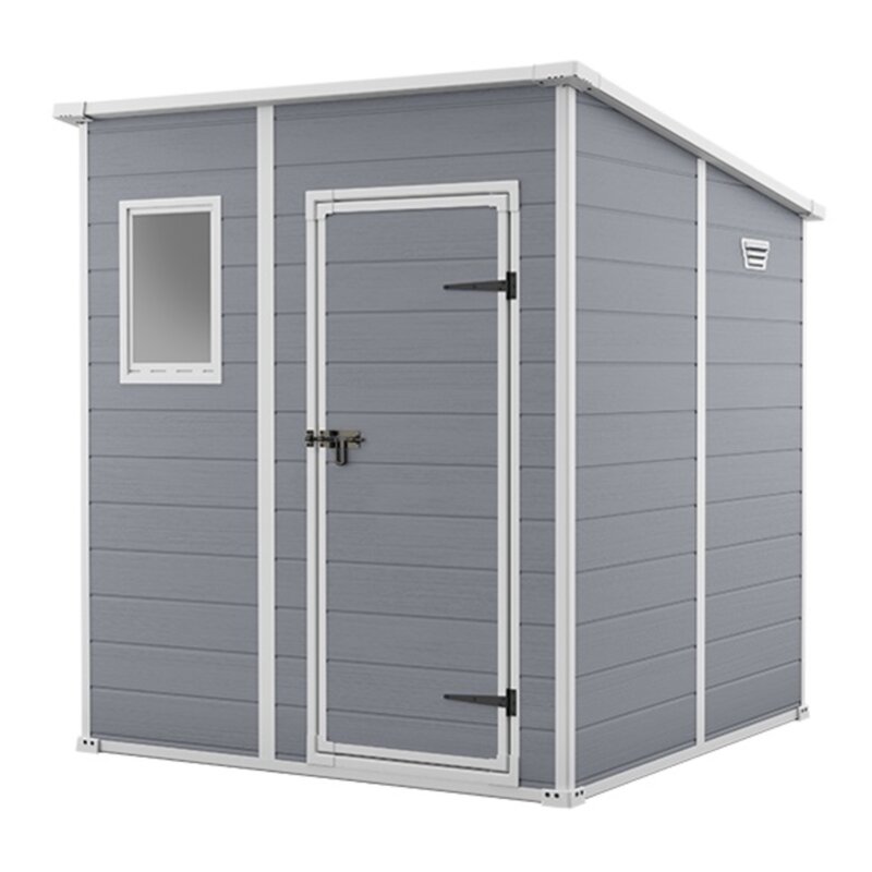 Domek narzędziowy KETER Manor Pent 6x6 183.5 x 185 x 200.5 cm Szaro-biały