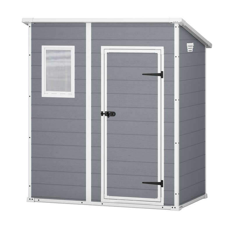 Domek narzędziowy KETER Manor Pent 230394 6x4 Szaro-biały 183.5 x 111 x 200.5 cm