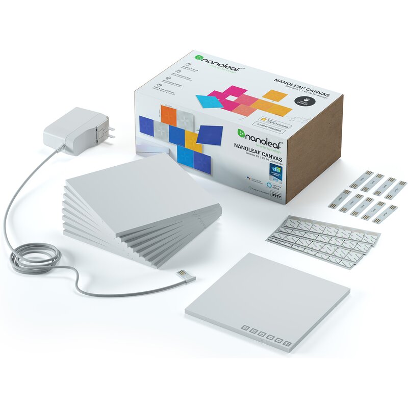 Panele świetlne NANOLEAF Canvas Smarter Kit (9 szt.)