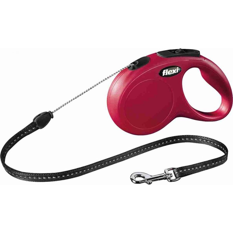 Smycz FLEXI New Classic S (5 m - 12 kg) Czerwony