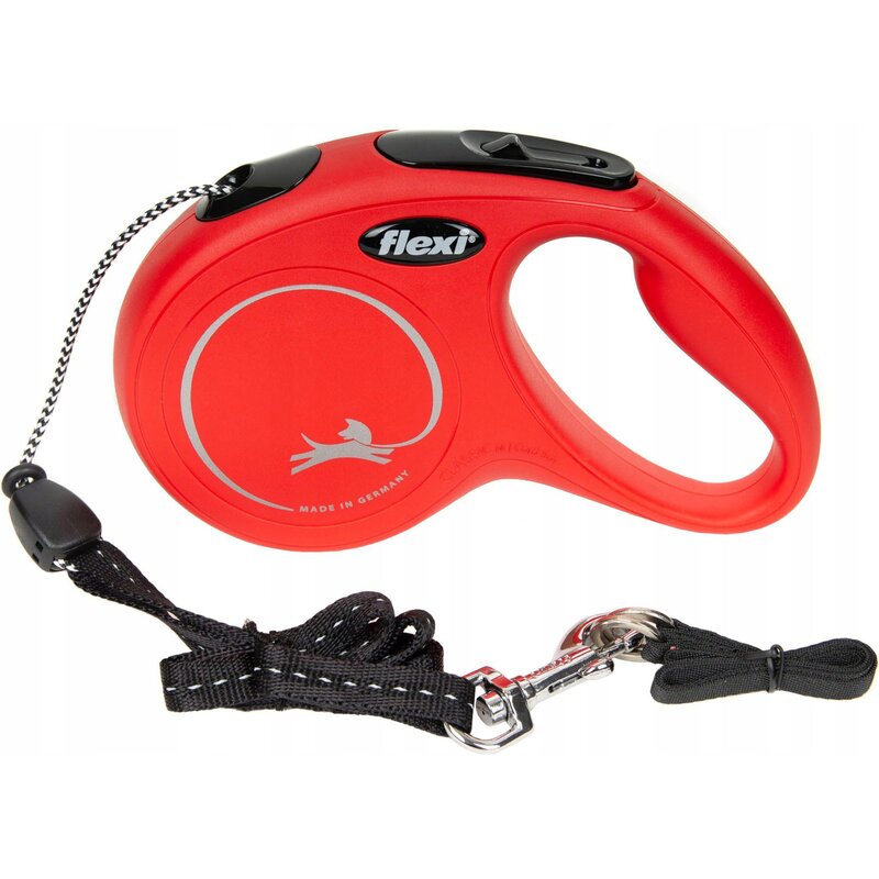 Smycz FLEXI New Classic M (5 m - 20 kg) Czerwony