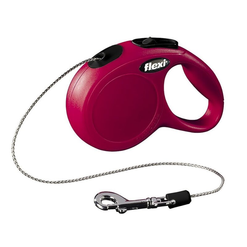 Smycz FLEXI New Classic XS (3 m - 8 kg) Czerwony