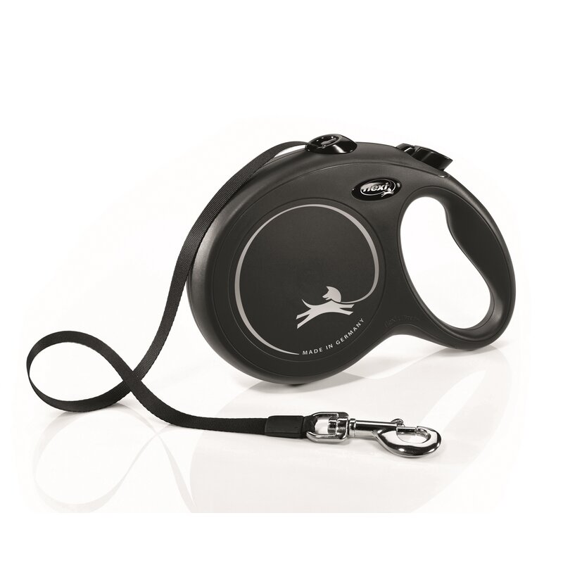 Smycz FLEXI New Classic L (8 m - 50 kg) Czarny