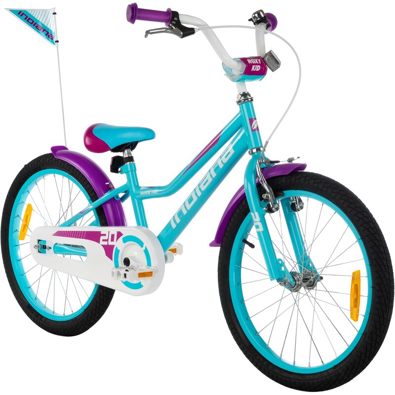 Rower dziecięcy INDIANA Roxy Kid 20 cali dla dziewczynki Turkusowy 2024