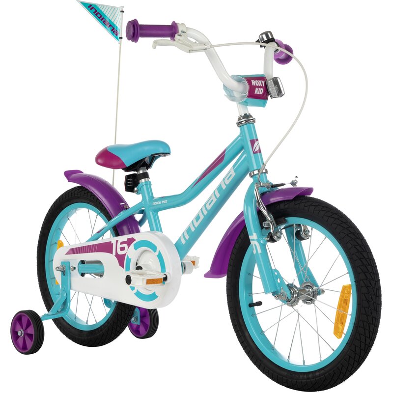 Rower dziecięcy INDIANA Roxy Kid 16 cali dla dziewczynki Turkusowy 2024