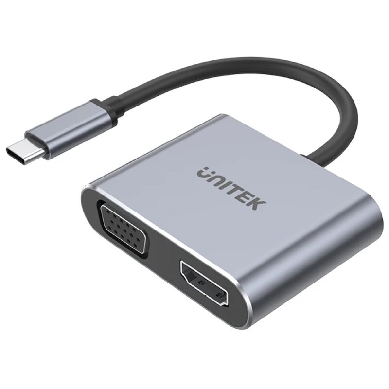Unitek D1049A, USB-C, HDMI, VGA, USB-A, PD 100W