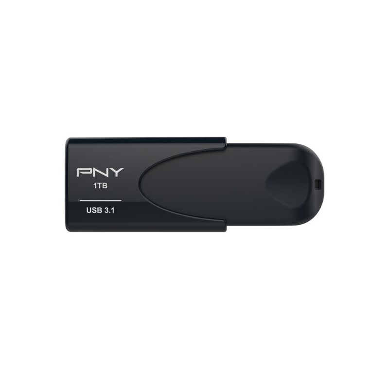 Pendrive PNY Attaché 4 1TB, USB 3.2 Gen. 2 (USB 3.1), Odczyt 80 Mb/s, Zapis 20 Mb/s Czarny