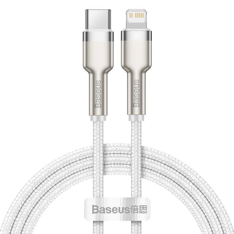 Kabel USB-C - Lightning BASEUS Cafule 1 m Biały
