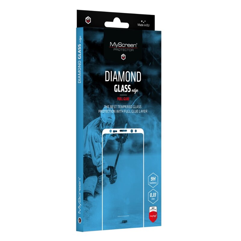 Szkło hartowane MYSCREEN Diamond Glass Edge Full Glue do Samsung Galaxy A72 Czarny