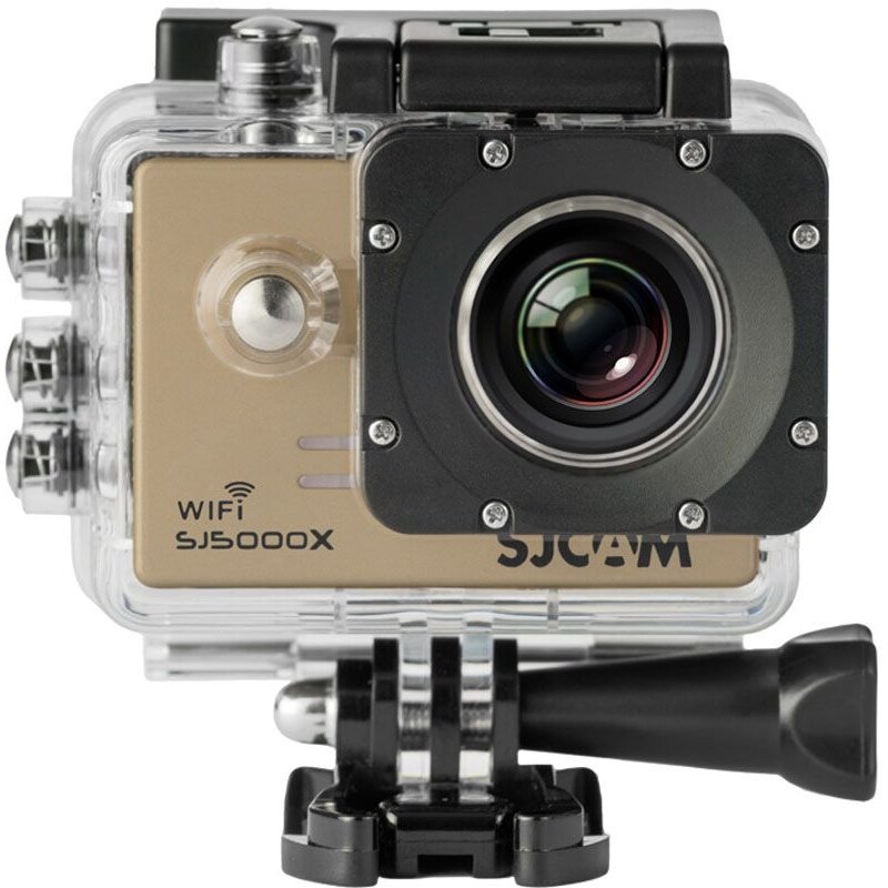 Kamera sportowa SJCAM SJ5000x Złota WiFi Filmy 4K 12MP, Obudowa wodoodporna