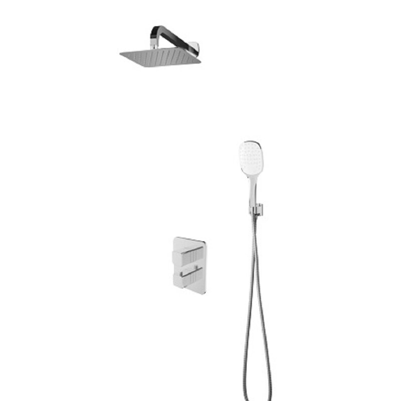 Zestaw prysznicowy podtynkowy OMNIRES Parma SYSPM10CR z deszczownicą Chrom