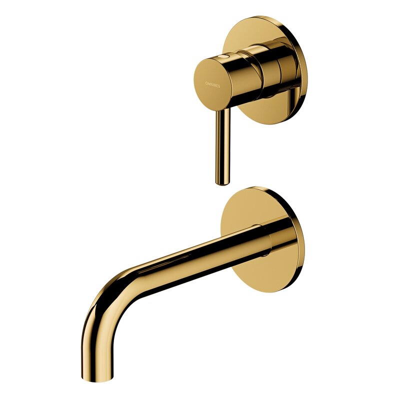 Bateria umywalkowa podtynkowa OMNIRES Y Y1215NGL Złoto